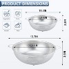 Colander Stainless Steel 3-Quart, Metal Strainer with Base, Strainer for Kitchen Food, Dishwasher Safe - 2 of 4