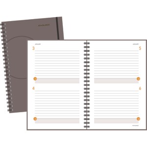 Plan. Write. Remember. Planning Notebook Two Days Per Page , 9 x 6, Gray Cover, Undated - 1 of 1