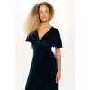 WEST K Women's Sabrina V-Neck Tiled Velvet Midi Dress - 4 of 4