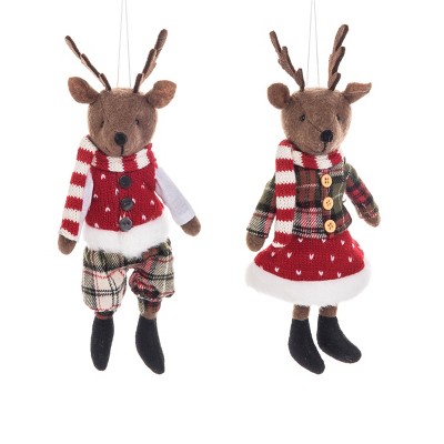 Gallerie II Holiday Deer Holiday Christmas Xmas Ornament Polyester A/2