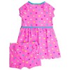 RuffleButts Toddler Girls UPF50+ Active Short Sleeve Bow Dress & Bike Short Set - 2 of 4