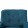 NicBex Accent Chair Upholstered Comfortable with Wood Frame Lounge Chair Reading Chair Comfy Chair for Living Room, Blue - 3 of 4
