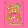 Girl's Lost Gods Frog and Mushroom Tarot Card Crop Top T-Shirt - image 2 of 3