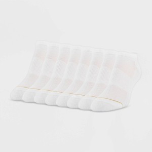 All Pro Women's Extended Size Aqua FX 6+2 Bonus Pack No Show Athletic Socks - White 8-12 - 1 of 3