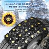 Docred Upgraded Snow Chains 8/10 Pack, Tire Chains for Cars/SUVs/Pickup Trucks, Emergency Anti Slip Tire Traction Chains for Tire Width - 3 of 4
