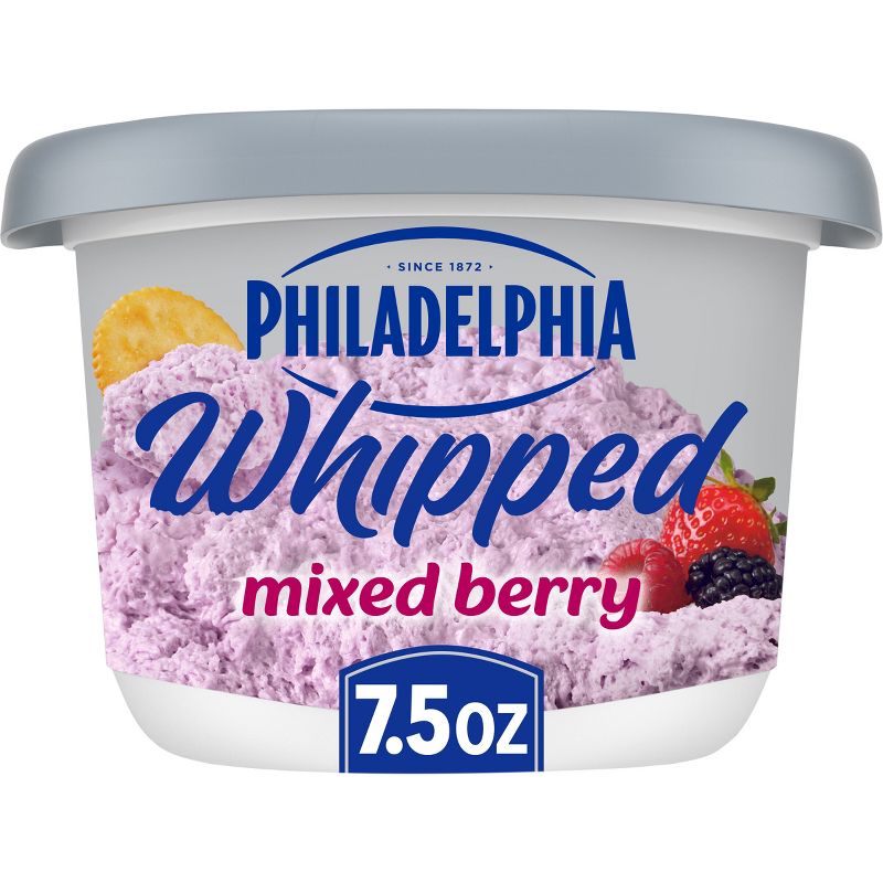 Philadelphia Mixed Berry Whipped Cream Cheese Spread - 7.5oz, 1 of 10
