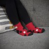 NCAA Maryland Terrapins Big Dot Fuzzy Sleep Soft Socks: Ankle Knit Polka Dot Design - 3 of 3