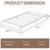 Low Profile Bed Frame, 6 Inch Heavy-Duty Metal Platform with Arch Design, No Box Spring, Non-Slip & Noise-Free, 1000 lbs Capacity, Easy Assembly - 2 of 4