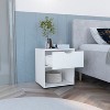 NicBex 14.6''Nightstand with Drawer and Bottom Shelf Mid Century Side Table Stand by Sofa Bedside Table for Bedroom,Living Room - 4 of 4