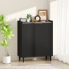 Hooseng Coffee Bar Cabinet, Kitchen Sideboard with Storage, Wine Bar Cabinet with Removable Wine Racks, Industrial Bar Cabinets for Liquor - 2 of 4