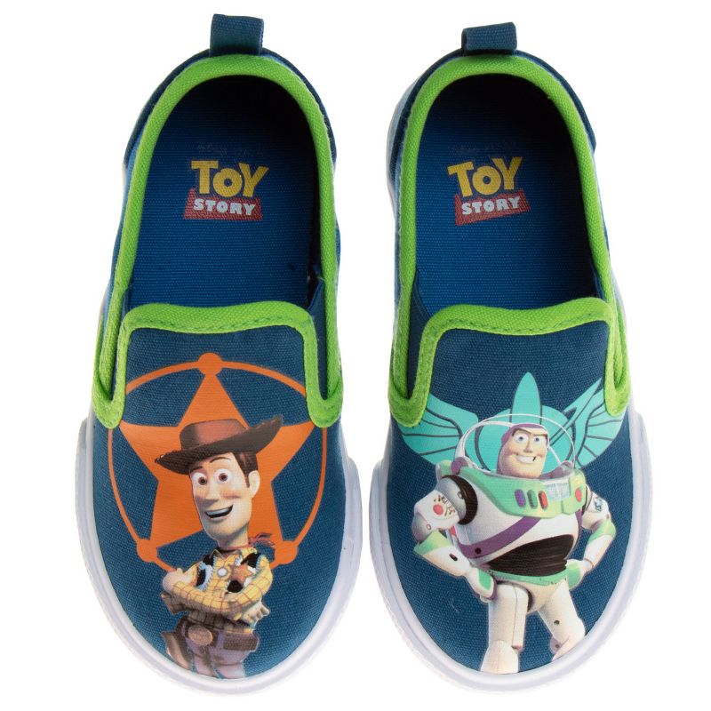 Toy Story Kids Casual No Lace Shoes - Buzz Lightyear Sheriff Woody Low top Canvas Slip-on Tennis Boys Sneakers (Size 5-12 Toddler - Little Kid), 3 of 9
