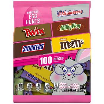 Mars Easter Chocolate and Sugar Assorted Variety Pack - 31.3oz/100ct