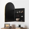 SpassWay Recessed or Wall Mount Medicine Cabinet 24 x 36 Inch Bathroom Mirror Cabinet with HD Mirror, Black - 4 of 4