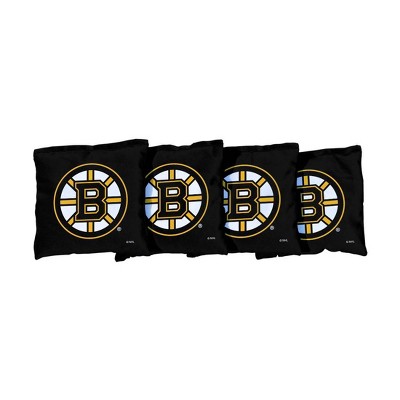 NHL Boston Bruins Corn-Filled Cornhole Bags Black - 4pk