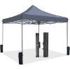 10 x 10ft Pop Up Canopy Tent Easy Setup Outdoor Shade Instant Portable Sun Shelter Canopy Tent for Parties Camping Beach - 2 of 4