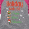 Girls' JoJo Siwa Holiday Wish List  - Athletic Heather/Fuchsia - Small - 2 of 4