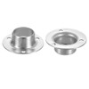 Unique Bargains O-Shaped Stainless Steel Closet Shower Rod Holder 4 Pcs - 4 of 4