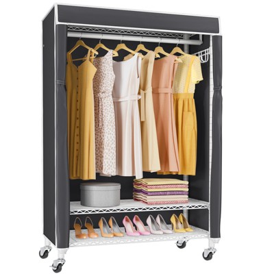 VIPEK R1C Rolling Clothes Rack with Cover Portable Closet, White Closet ...