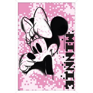 Trends International Disney Minnie Mouse - Pink Pixels Framed Wall Poster Prints - 1 of 4