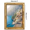 Americanflat Picture Frame - Gold Bamboo Frame with Faux Bamboo Design - with Easel Stand and Shatter Resistant Glass - 2 of 4