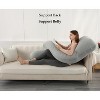 LISM Pregnancy Pillows for Sleeping,Full Body Maternity Pillow with Removable - 4 of 4