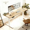 KWPZQEB Height Adjustable Electric Standing Desk, Sit Stand up Desk, Home Office Desk Ergonomic Rising Computer Table - 3 of 4