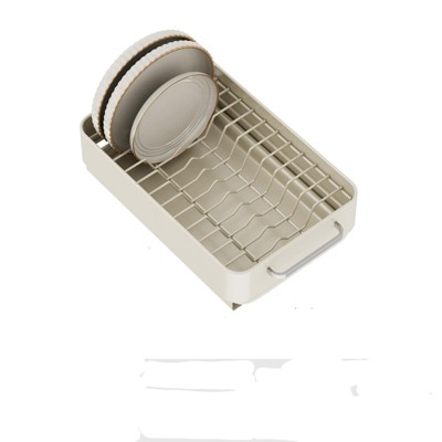 pull-out under sink cream white