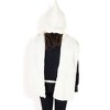 Anna-Kaci Women's Knitted Hooded Scarf with Versatile Design and Warm Ribbed Texture for Stylish Comfort and Winter Protection - 4 of 4