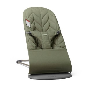 BabyBjörn Bouncer Bliss Petal Quilt Woven, Dark Green - 1 of 3