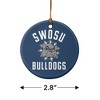 Southwestern Oklahoma State University Bulldogs Logo Porcelain Holiday Christmas Tree Ornament - 3 of 4
