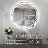 LED Bathroom Mirror Round Mirror With Light Toilet Mirror With Adjustable LED Color Temperatures,Anti-Fog,Wall Mounted Makeup Mirror-The Pop Home - 3 of 4