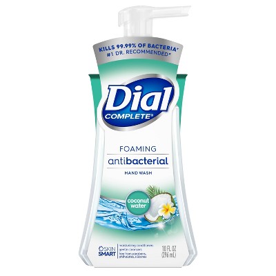 Dial Coconut Water Foaming Antibacterial Hand Wash - 10oz