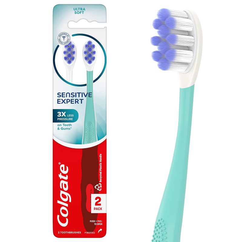 Colgate Sensitive Expert Toothbrush Set - 2ct, 1 of 10