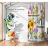 Boho Farmhouse Shower Curtain, 72x72, Waterproof Floral Fabric with Hooks - 2 of 4