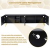 TV Cabinet For 80+ Inch TV, Modern Minimalist Geometric Multi-functional TV Stand With Storage Cabinets, Metal Handles, Legs - 4 of 4