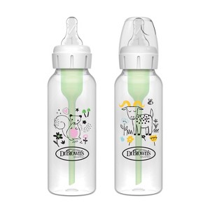 Dr. Brown's Anti-Colic Options+ Narrow-Neck Baby Bottle - 8 fl oz/2pk - 1 of 4