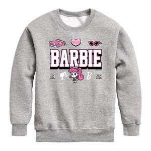 Boys' - Barbie - Barbie Jersey Graphic Long Sleeve Fleece Sweatshirt - 1 of 4