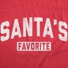 Mens Funny T Shirts Santas Favorite Sarcastic Christmas Graphic Novelty Tee For Men - Crazy Dog Men's T Shirt Gift For Christmas - 2 of 4