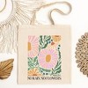 City Creek Prints Boho No Rain No Flowers Canvas Tote Bag - 15x16 - Natural - 2 of 2