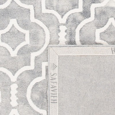 Ivory Elegance 5' Square Hand-Tufted Wool Area Rug