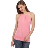 Women's V Neck Tank Tops Drape Wrap Front Pleated Top - 3 of 4