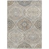 HomeRoots 9' X 12' Beige Gold And Denim Blue Floral Washable Indoor Outdoor Area Rug - 4 of 4