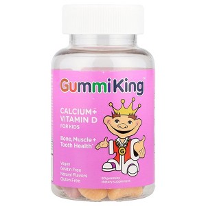 GummiKing Calcium + Vitamin D for Kids, 60 Gummies - 1 of 4