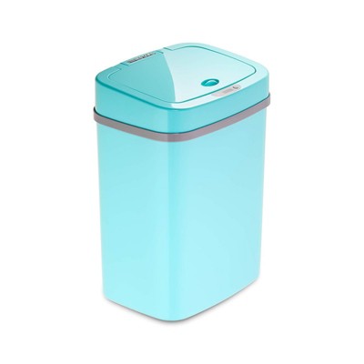 SEVOBAL Indoor Trash Cans Bedroom or Bathroom Automatic Touchless Infrared Motion Sensor Trash Can, 12L ABS Plastic Trashcan, Green, 10.3"*7.8"*14.1"