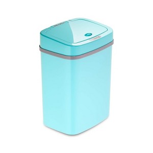 SEVOBAL Indoor Trash Cans Bedroom or Bathroom Automatic Touchless Infrared Motion Sensor Trash Can, 12L ABS Plastic Trashcan, Green, 10.3"*7.8"*14.1" - 1 of 4
