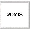 PosterPalooza | Textured White Picture Frame - UV Acrylic, Backing Board, Hanging Hardware Included - 2 of 4