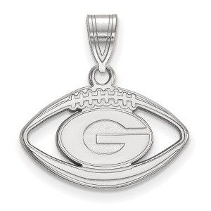 Black Bow Jewelry Sterling Silver Georgia Bulldogs NCAA Pendant - 1 of 3