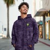 Dalix Alien Embroidery Washed Sweatsuit Set Hoodie Jogger Soft Fleece Relaxed Fit Lounge Mens - 4 of 4