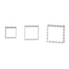 Unique Bargains Cookie Cutters 3-Piece Square Cookie Cutter Set Dishwasher Safe Stainless Steel Silver Tone 1Set - 4 of 4