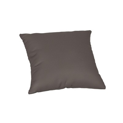 Casual Cushion Solid Sunbrella Fabric 1-Piece Indoor/Outdoor Square Throw Pillow
